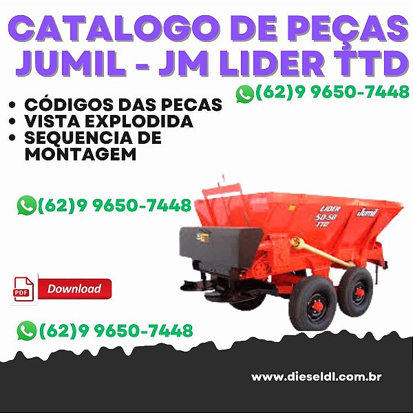 Catálogo de Peças é Instruções Jumil - JM LIDER TTD