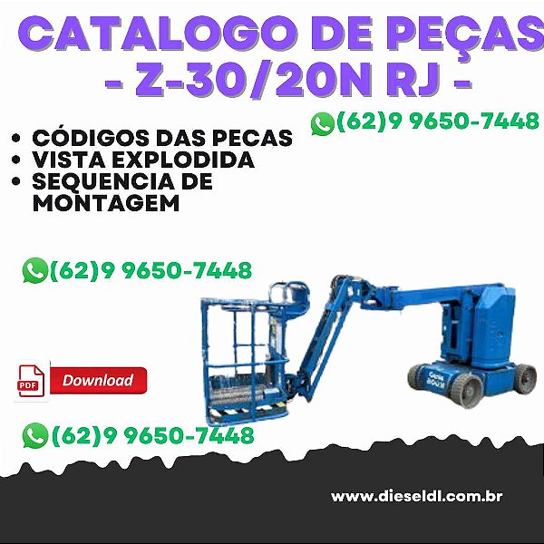 Catálogo de Peças Genie - Z-30/20N - Z-30/20N RJ - Plataforma Elevatória