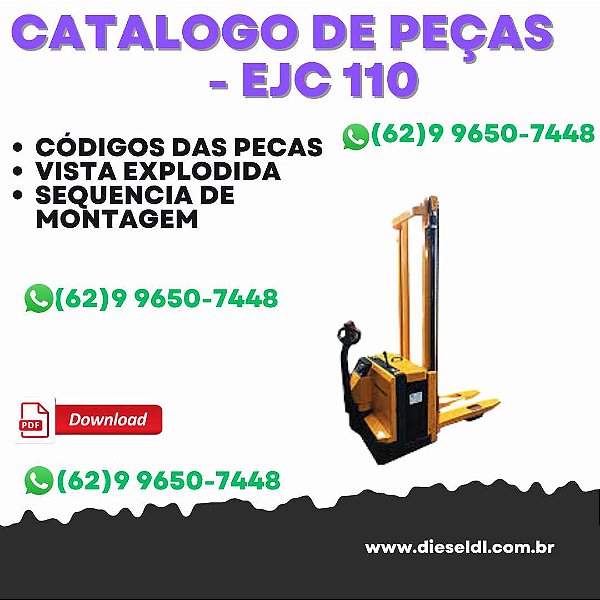 Catálogo de Peças Jungheinrich - EJC 110 - Empilhadeira eletrica