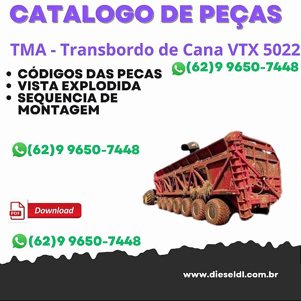 Catálogo de Peças TMA - Transbordo de Cana VTX 5022