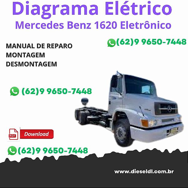 Diagrama Elétrico - Mercedes Benz 1620 Eletrônico
