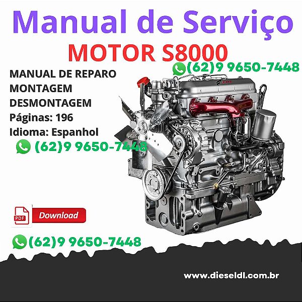 Manual De oficina Motor FPT S8000 Completo em PDF