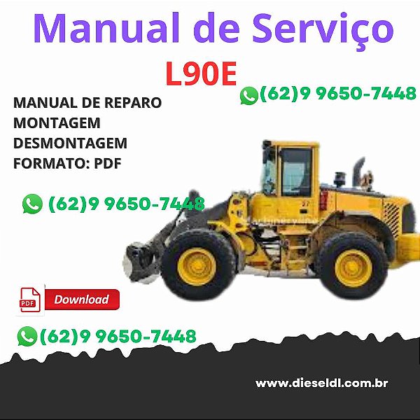 Manual Serviço de Oficina Detalhado Volvo L90E – Pá Carregadeira PDF
