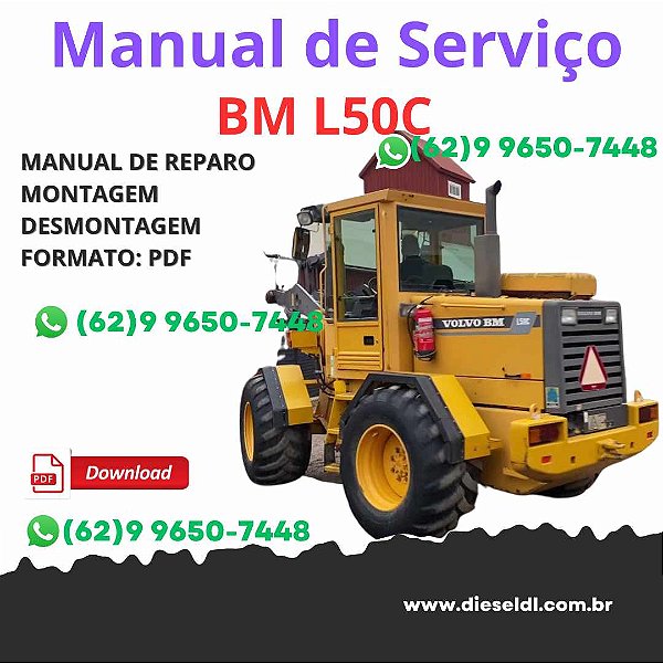 Manual Serviço Oficina Volvo BM L50C – Carregadeira PDF