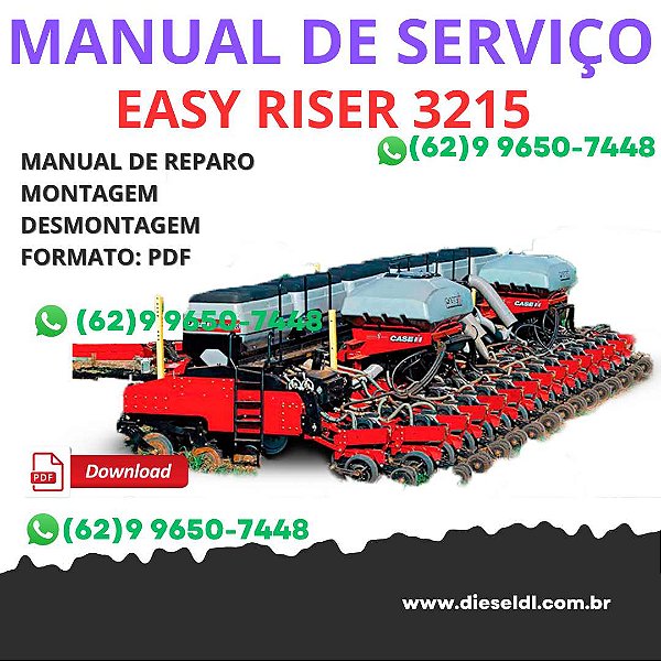 Manual de Serviço Plantadeira Easy Riser 3215 – PDF Completo