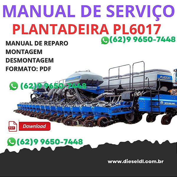 Manual de Servico Oficina Plantadeira PL6017 New Holland