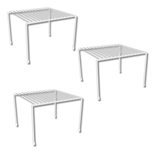 Conjunto Organizador Armário Cozinha Kit 3 Peças Prateleira