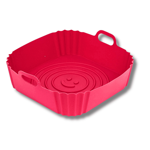 Forma Quadrada de Silicone 21 cm Vermelha - Allmix