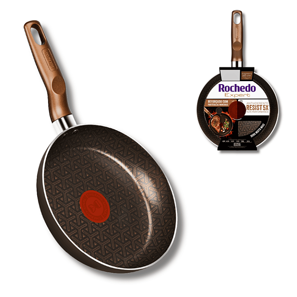 Frigideira Expert Chocolate 20cm - Rochedo
