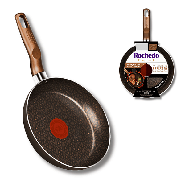 Frigideira Expert Chocolate 24cm - Rochedo
