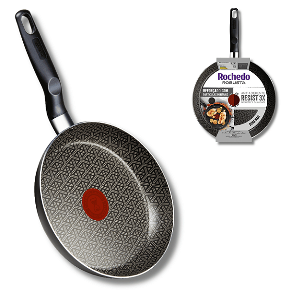 Frigideira Robusta Grafite 30cm - Rochedo