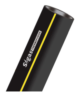 SGT TUBO P/ TERMOFUSÃO EM  AÇO POLIETILENO PRETO(COM UV) - BARRAS 4M - 25MM