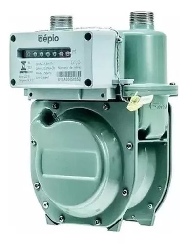 MEDIDOR GÁS RESIDENCIAL GN/GLP APO G1 - 0,016>1,6M³/H - 3/4" BSP X 3/4" BSP