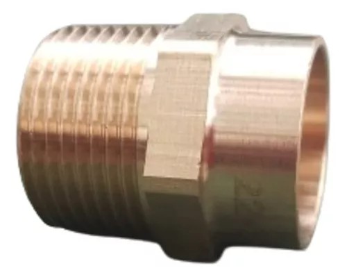 CONECTOR MACHO METAL ROSCA EXTERNA 22X3/4 C/ ANEL SOLDA