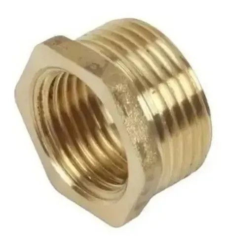 BUCHA REDUÇÃO LATÃO - 1" NPT X 3/4" NPT