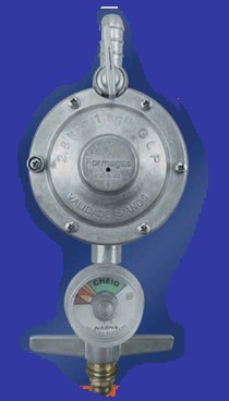 REGULADOR DOMÉSTICO - 1KG -  COM MANÔMETRO - SP(EMB) - BORB.P13 X 3/8"BM