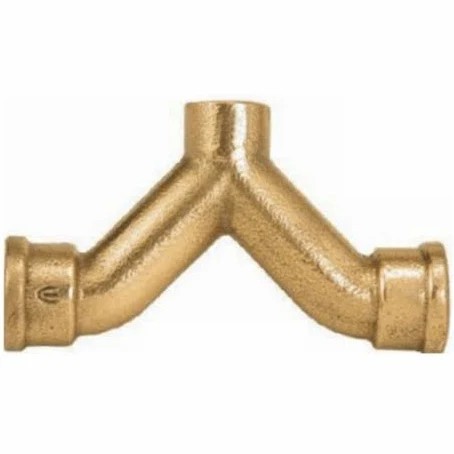 CS TÊ DUPLA CURVA/DISTRIBUIDOR COBRE - RF/SOLDA - SEM ANEL