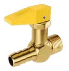 VÁLVULA/REGISTRO  CORTA FOGO RETO - 1/2" NPT M X 3/8" BM