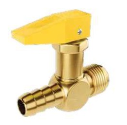 VÁLVULA/REGISTRO  CORTA FOGO RETO - 3/8" NPT M X 3/8" BM