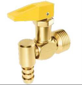 VÁLVULA/REGISTRO  CORTA FOGO 90º - 1/2" NPT M X 3/8" BM