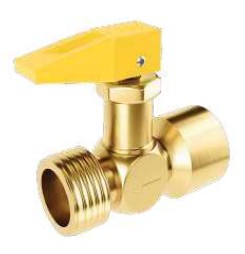 VÁLVULA/REGISTRO  CORTA FOGO RETO - 1/2" NPT M X 1/2" NPT F