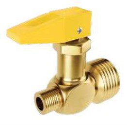 VÁLVULA/REGISTRO  CORTA FOGO RETO - 1/2" NPT M X 1/4" NPT M