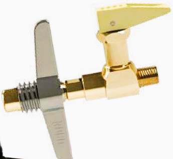 NIPLE BORBOLETA 5/8" X VÁLVULA/REGISTRO  CORTA FOGO 1/8" NPT M