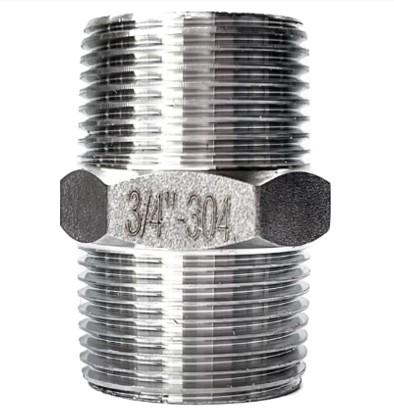 Conexão Niple 3/4" BSP Aço Inox 304