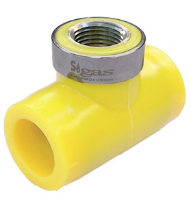 SGT TÊ TERMOFUSÃO COM ROSCA CENTRAL - 25 X 1/2
