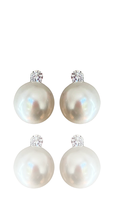 Brinco Liz Pérola Prata