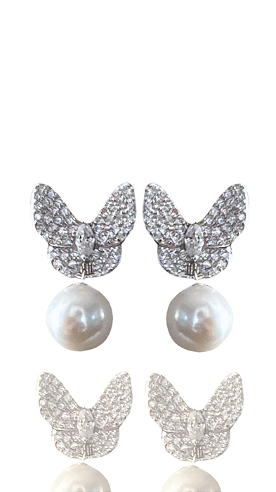 Brinco Vanessa Pérola Prata