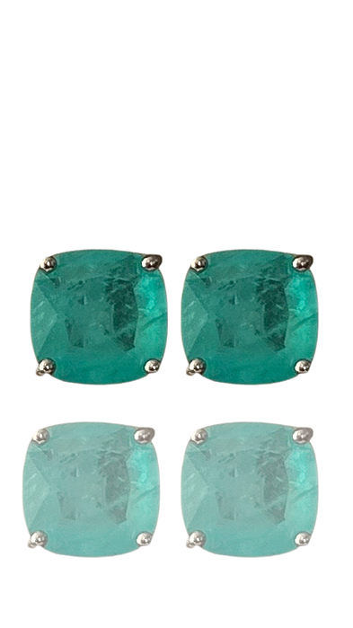 Brinco Elisa Grande Esmeralda Fusion