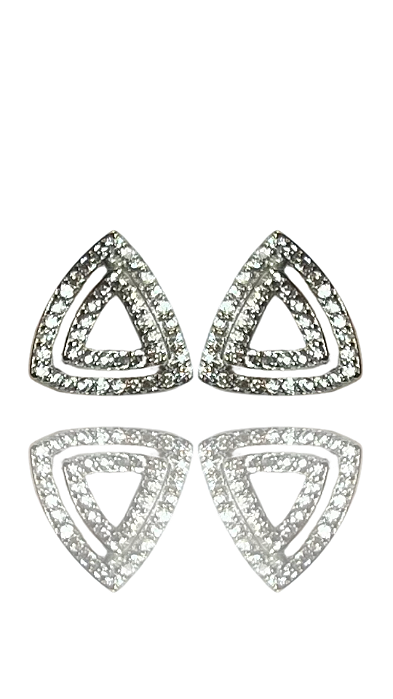 Brinco Livia Cravejado Prata