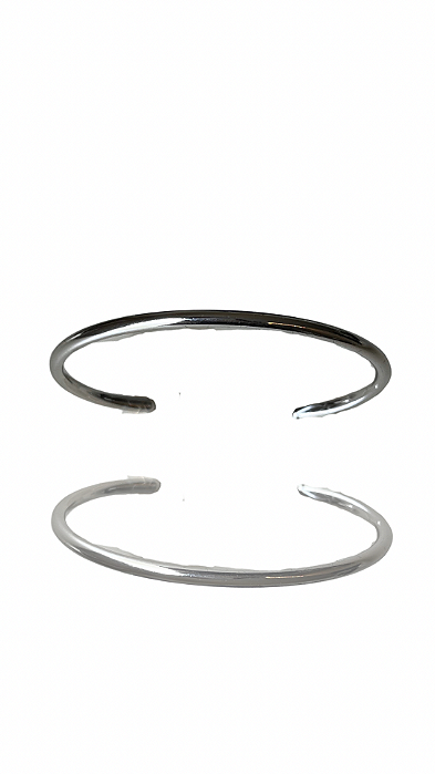 Bracelete Liso Miranda Prata