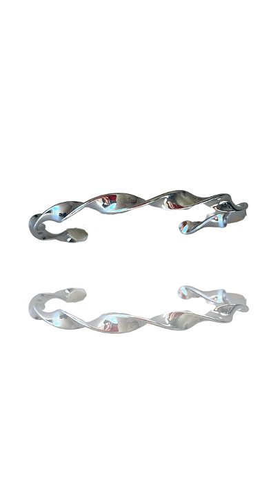Bracelete Torcido Prata