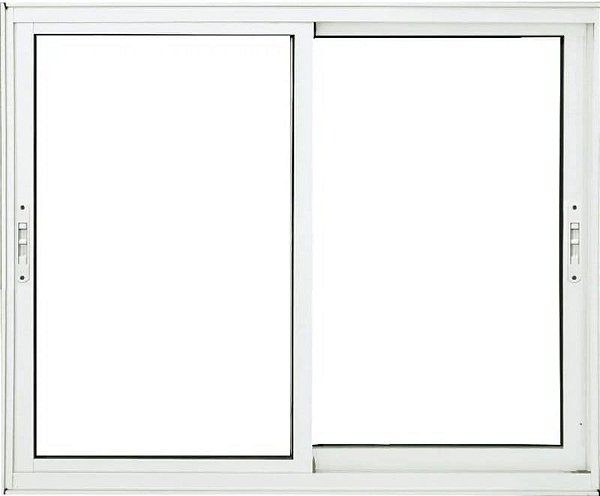 Vitro de Aluminio 2 Folhas Móveis Sem Grade Linha Premium