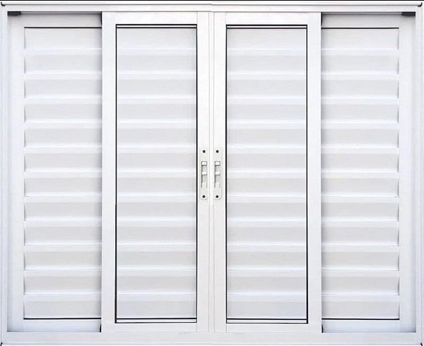 Veneziana de Aluminio 6 Folhas Sem Grade Linha Premium