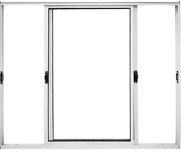 Vitro de Aluminio 2 Folhas Móveis Sem Grade Linha Modular