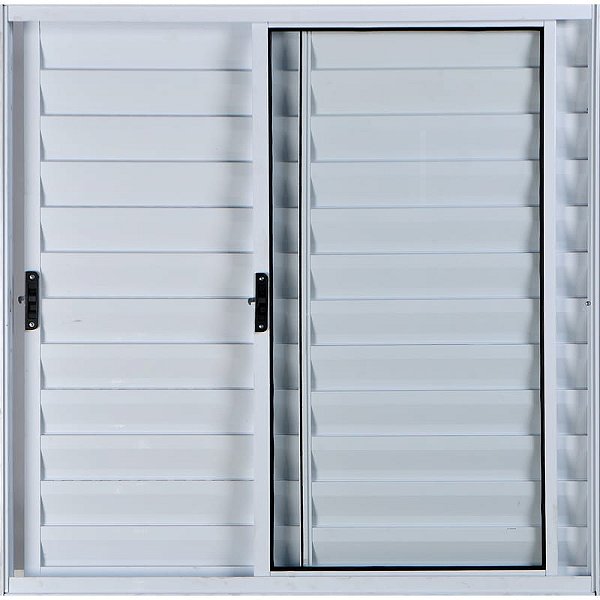 Veneziana de Aluminio 3 Folhas Sem Grade Linha Modular