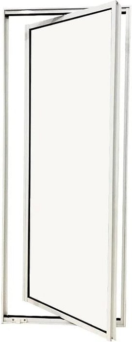 Vitro de Aluminio Capelinha Pivotante Com Trinco Linha Leve