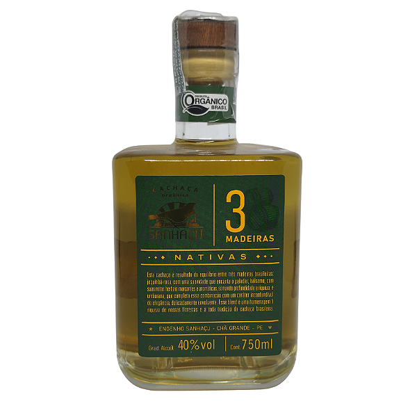 Cachaça Sanhaçu 3Madeiras 750ml