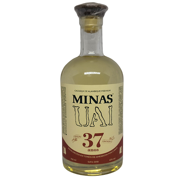 Cachaça Minas Uai Especial  37 Anos Amendoim 750ml