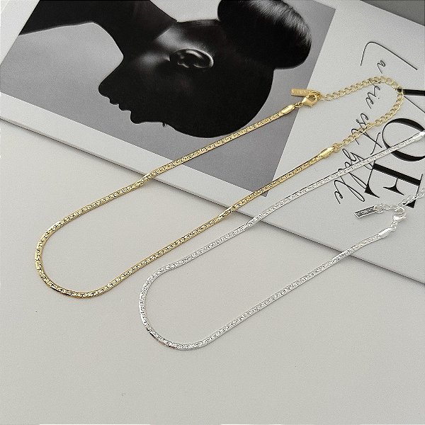 Choker Fita Texturizada