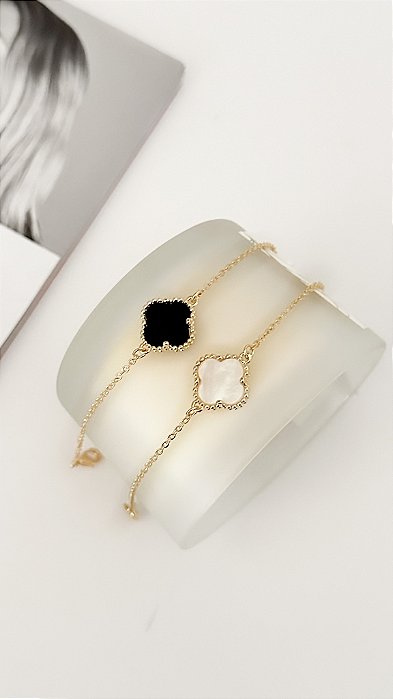 Pulseira trevos inspiração