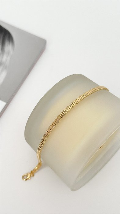 Pulseira fita laminada