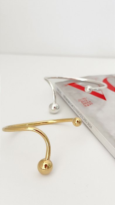 Bracelete liso esferas