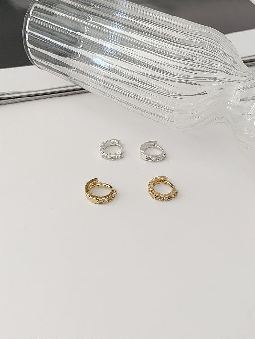 Mini argola zircônia