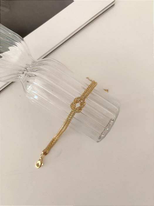 Pulseira dupla de nó