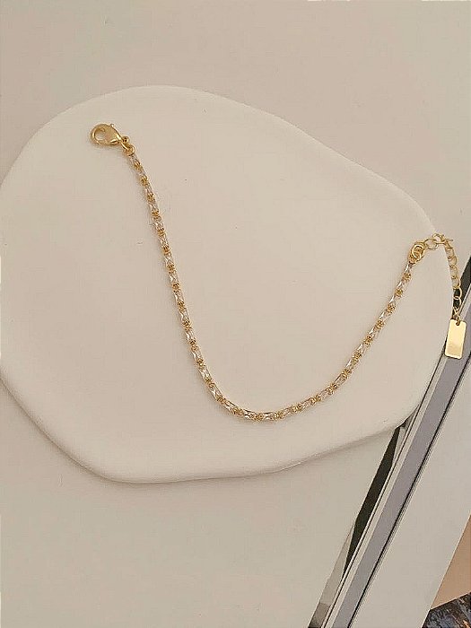 Pulseira gomos em zircônia