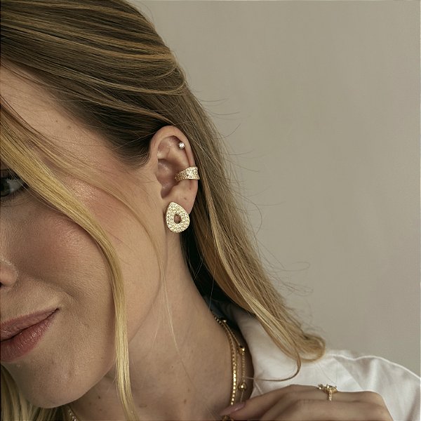 Brinco Gota Cravejada